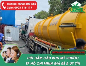 Hút Hầm Cầu KCN Mỹ Phước 1,2,3,4 – Uy Tín, Giá Cạnh Tranh, 24/24