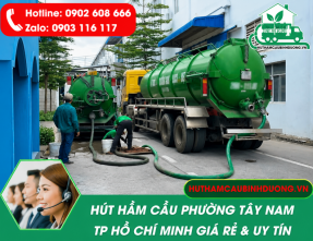 Hút Hầm Cầu Phường Tây Nam Uy Tín, Giá Tốt, Phục Vụ 24/24