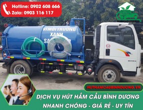 Báo giá hút hầm cầu tại Bình Dương giá rẻ, uy tín, chuyên nghiệp