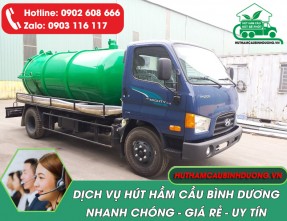 Hút hầm cầu Bình Dương uy tín, cam kết sạch triệt để, giá rẻ