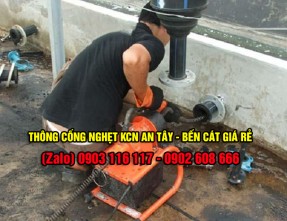 Dịch vụ thông cống nghẹt giá rẻ uy tín, cam kết sạch sẽ tại KCN An Tây - Bến Cát