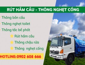 Hút hầm cầu Bình Dương cam kết sạch sẽ, bảo hành dài hạn