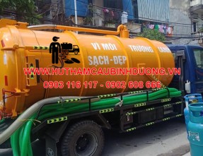 Hút hầm cầu Thuận An giá rẻ không đục phá - Đảm bảo sạch sẽ - 0903 116 117