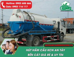 Hút Hầm Cầu Phường An Tây Bến Cát 【Giá Rẻ, Phục Vụ 24/24, Triệt Để】