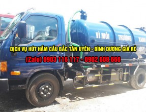 Dịch vụ hút hầm cầu uy tín giá rẻ đảm bảo sạch sẽ tại Bắc Tân Uyên