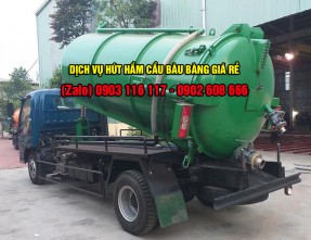 Dịch vụ hút hầm cầu giá rẻ uy tín tại khu công nghiệp Bàu Bàng Bình Dương