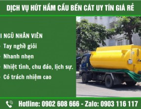 Dịch vụ hút hầm cầu Bến Cát ✅ Hút đúng khối + Hút sạch triệt để + không đục phá