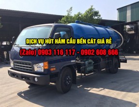 Dịch vụ hút hầm cầu Bến Cát giá rẻ. Cam kết đúng khối lượng