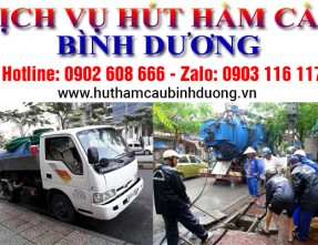 Dịch vụ hút hầm cầu Bình Dương giá rẻ, uy tín, bảo hành dài hạn