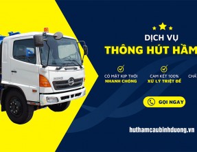 Hút hầm cầu Bình Dương không đục phá [GIÁ RẺ & UY TÍN]