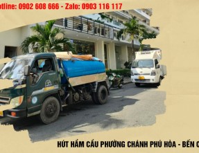 Hút hầm cầu Chánh Phú Hòa Bến Cát - Cam kết hút sạch triệt để 100%, Không đục phá 