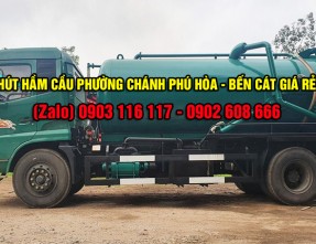 Chuyên hút hầm cầu giá rẻ uy tín đảm bảo sạch sẽ tại Chánh Phú Hòa - Bến Cát