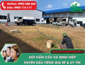 Hút Hầm Cầu tại Định Hiệp Dầu Tiếng Bình Dương Giá Rẻ