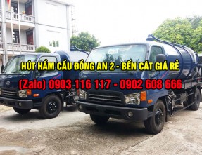 Chuyên hút hầm cầu, nạo vét gố ga giá rẻ, nhanh chóng, sạch sẽ tại Đồng An 2 - Bến Cát