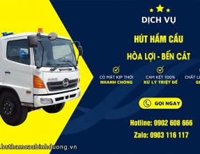 Hút Hầm Cầu Hòa Lợi Bến Cát ✓ Chuyên Nghiệp - Giá Rẻ ✓ Uy Tín - Chất Lượng