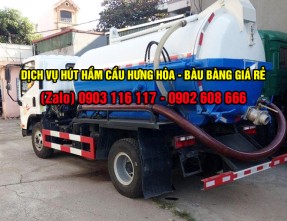Đơn vị chuyên nhận hút hầm cầu xã Hưng Hòa - Bàu Bàng giá rẻ uy tín nhất