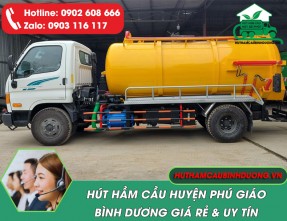 Hút hầm cầu Phú Giáo giá rẻ ☎️ [Chất lượng - Phục vụ tận nơi]