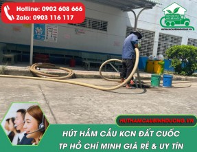 Hút hầm cầu KCN Đất Cuốc TPHCM giá rẻ, nhanh chóng, phục vụ 24/24
