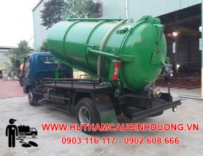 Đội xe hút hầm cầu giá rẻ uy tín với máy móc hiện đại tại KCN Mai Trung - Bến Cát