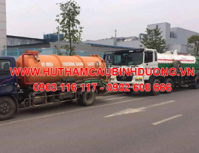 Chuyên nhận hút hầm cầu giá rẻ, uy tín tại KCN Mỹ Phước - Bến Cát - Bình Dương