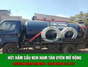 Dịch vụ hút hầm cầu KCN Nam Tân Uyên mở rộng ✅ [GIÁ RẺ] & [UY TÍN]