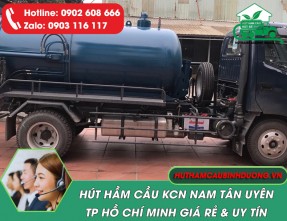 Hút hầm cầu KCN Nam Tân Uyên giá rẻ, uy tín & cam kết sạch 100%