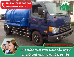 Hút Hầm Cầu KCN Nam Tân Uyên Giá Rẻ - Sạch 100% - Uy Tín