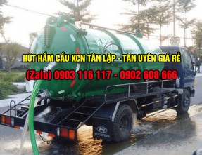 Hút hầm cầu giá rẻ uy tín tại khu công nghiệp Tân Lập - Tân Uyên