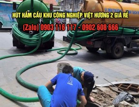 Nhận hút hầm cầu tại kcn Việt Hương 2 uy tín giá rẻ cam kết sạch sẽ