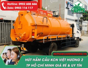 Hút Hầm Cầu tại KCN Việt Hương 2 Uy Tín, Giá tốt - Hút Sạch 100%