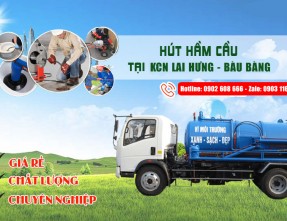 Hút hầm cầu KCN Lai Hưng Bàu Bàng GIÁ RẺ - UY TÍN ✅ (Đã xác minh)