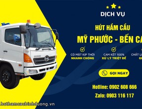 Nhận thi công hút hầm cầu tại Mỹ Phước - Bến Cát rẻ nhất, sạch nhất 