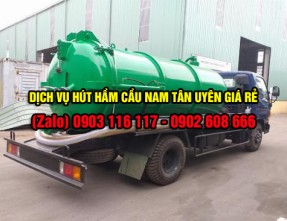 Dịch vụ hút hầm cầu KCN Nam Tân Uyên ✅ (GIÁ RẺ + SẠCH SẼ 100%)