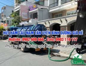 Hút hầm cầu Nam Tân Uyên ✅ [GIÁ RẺ] & [SẠCH TRIỆT ĐỂ]
