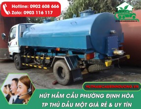 Hút hầm cầu Phường Định Hòa Thủ Dầu Một giá rẻ, công nghệ hiện đại【Dịch Vụ 24/7】