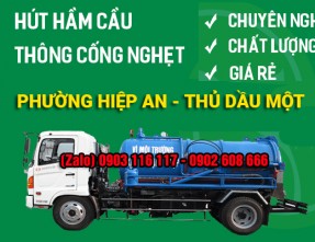 Hút hầm cầu phường Hiệp An - Thủ Dầu Một chuyên nghiệp với giá cả hợp lý