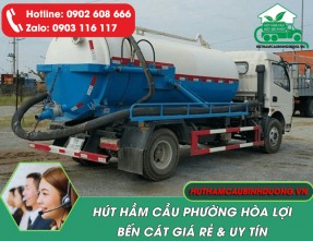 Dịch vụ hút hầm cầu Phường Hòa Lợi ✓ uy tín ✓ chất lượng ✓ giá rẻ