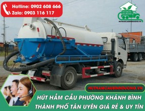 Dịch vụ hút hầm cầu phường Khánh Bình Tân Uyên giá rẻ ☑️【Phục vụ 24/24】