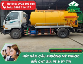 Dịch vụ hút hầm cầu Mỹ Phước Uy tín – Giá rẻ – Phục vụ 24/24