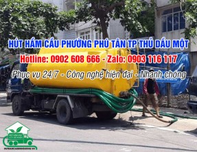 Dịch vụ Hút Hầm Cầu giá rẻ tại khu vực Phường Phú Tân, Thủ Dầu Một