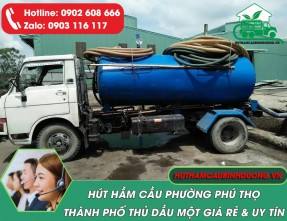 Hút Hầm Cầu Tại Phường Phú Thọ Thủ Dầu Một ✅ Hút Sạch Sẽ - Giá Tốt Nhất