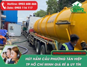 Hút hầm cầu phường Tân Hiệp TPHCM chuyên nghiệp, giá rẻ, phục vụ nhanh