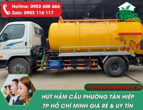 Hút hầm cầu phường Tân Hiệp TPHCM – Giá Rẻ, Hút Sạch 100%, Pv 24/24