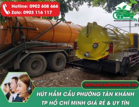 Hút hầm cầu phường Tân Khánh TPHCM sạch sẽ – nhanh chóng – giá rẻ
