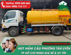 Hút Hầm Cầu Phường Tân Uyên TPHCM Giá Rẻ, Uy Tín, Nhanh Chóng 24/24