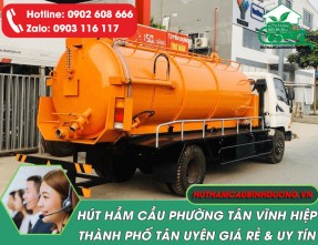 Hút hầm cầu giá rẻ tại Phường Tân Vĩnh Hiệp Tân Uyên ✓ Cam kết thi công nhanh gọn, uy tín