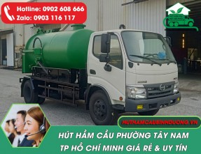 Hút Hầm Cầu Phường Tây Nam Nhanh Chóng, Sạch Sẽ, Giá Hợp Lý