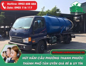 Hút Hầm Cầu Phường Thạnh Phước - Tân Uyên Trọn Gói ❤️【GIÁ ƯU ĐÃI】