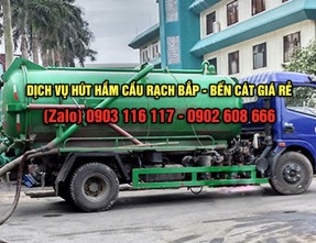 Hút hầm cầu giá rẻ uy tín với giá cạnh tranh tại Rạch Bắp - Bến Cát