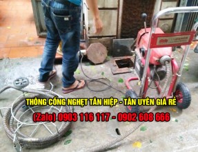 Dịch vụ thông cống nghẹt uy tín cam kết sạch sẽ với giá ưu đãi nhất tại Tân Hiệp - Tân Uyên